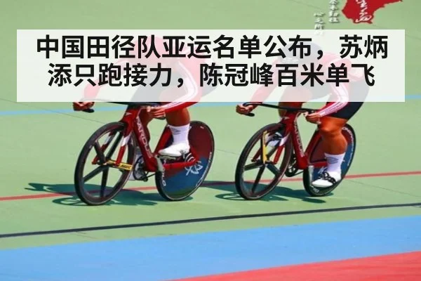 中国田径队亚运名单公布,苏炳添只跑接力,陈冠峰百米单飞